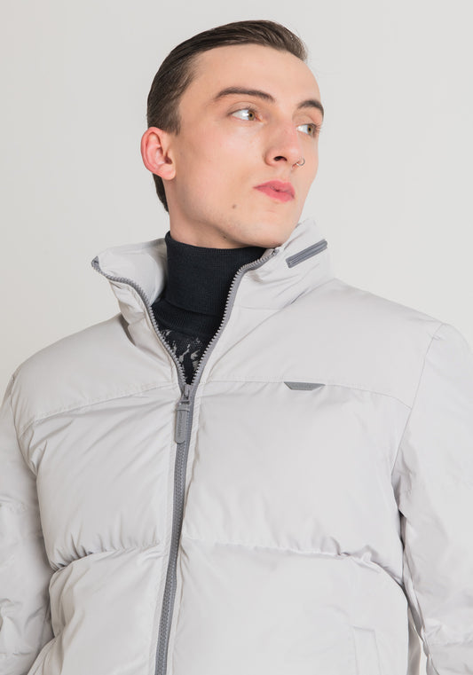 Abrigo Regular Fit En Techno Fabric