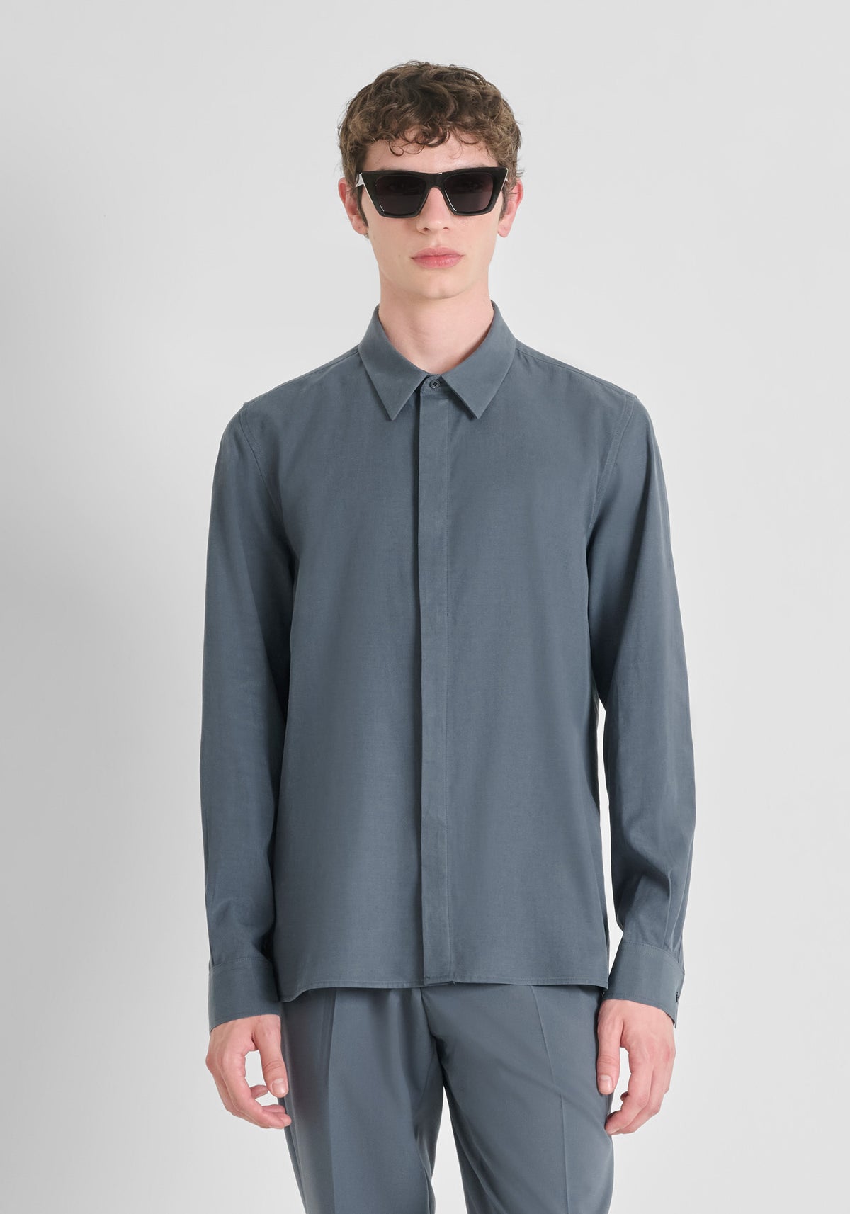 ANTONY MORATO CAMISA DE MANGA LARGA HOMBRE GRIS