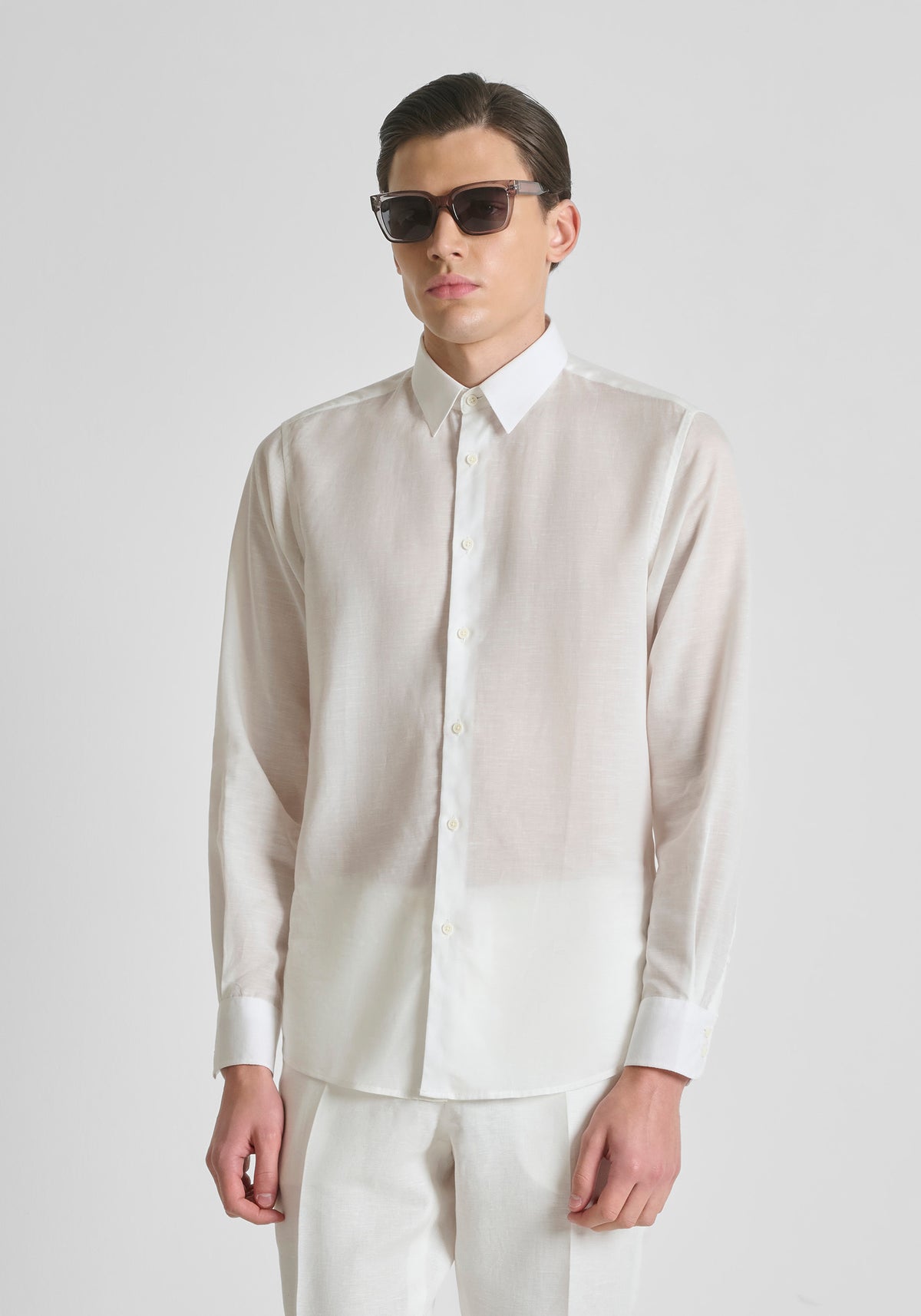CAMISA M/L ANTONY MORATO PARA HOMBRE COLOR BLANCO SL00799FA400094