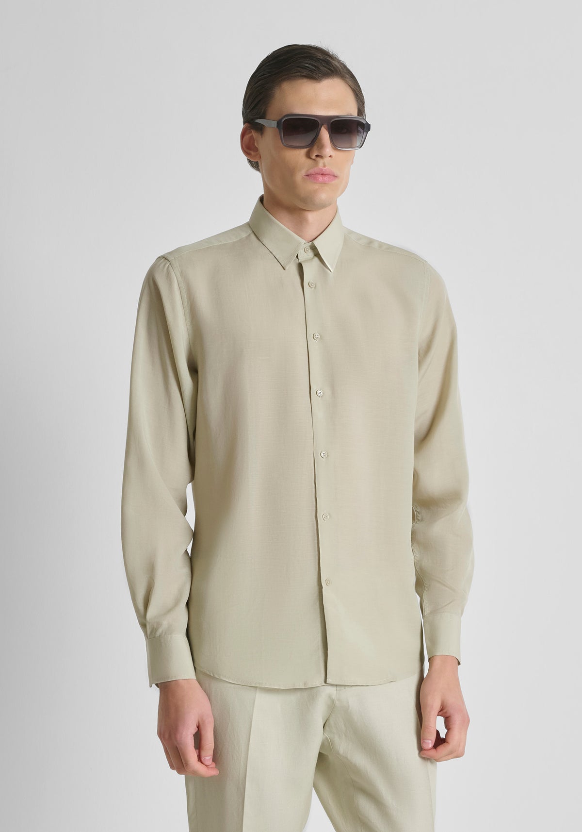 CAMISA M/L ANTONY MORATO PARA HOMBRE COLOR KHAKI SL00799FA400094