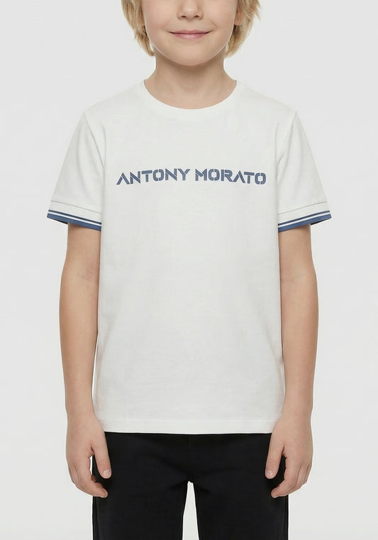 CAMISETAS ANTONY MORATO NIÑO BLANCO MKKS00731-FA100240
