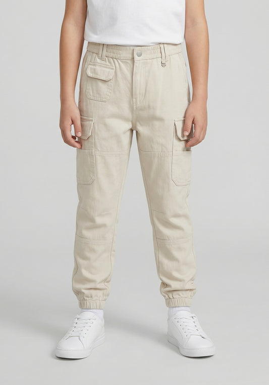 PANTALON ANTONY MORATO PARA NIÑO COLOR BEIGE TR00253FA900144