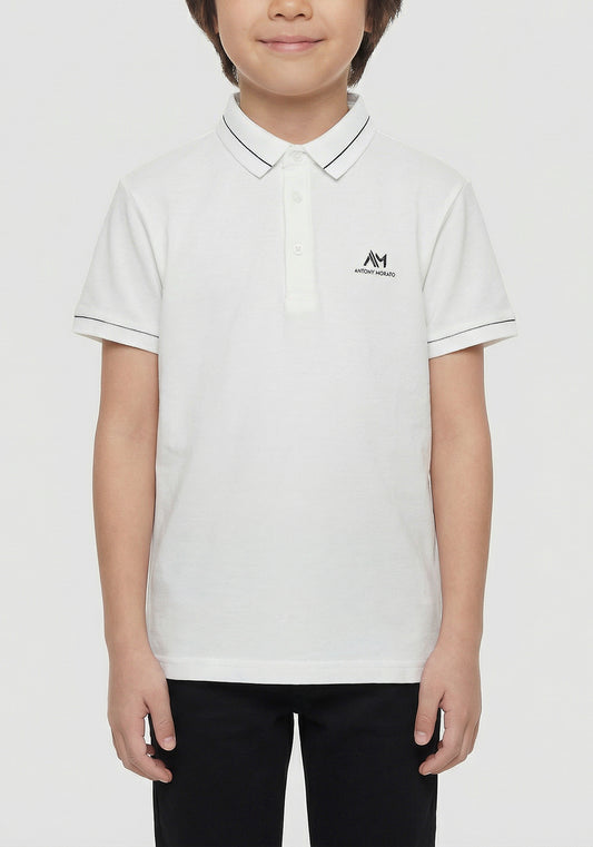 CAMISETA TIPO POLO ANTONY MORATO PARA NIÑO COLOR BLANCO KS00746FA100083