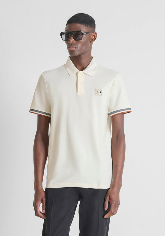 CAMISETA TIPO POLO ANTONY MORATO PARA HOMBRE COLOR BEIGE KS02647FA100270