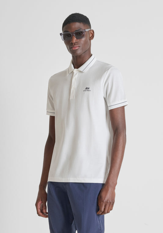 CAMISETA TIPO POLO ANTONY MORATO PARA HOMBRE COLOR BLANCO KS02665FA100083