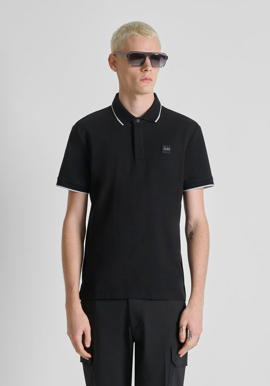 CAMISETA TIPO POLO ANTONY MORATO PARA HOMBRE COLOR NEGRO KS02640FA100270