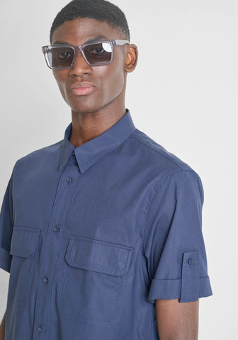 CAMISA ANTONY MORATO PARA HOMBRE COLOR AZUL SS00207FA400098
