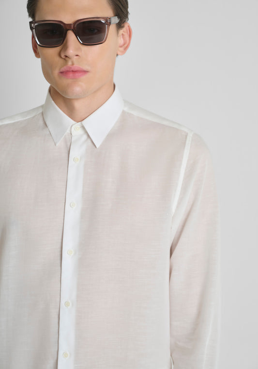CAMISA M/L ANTONY MORATO PARA HOMBRE COLOR BLANCO SL00799FA400094