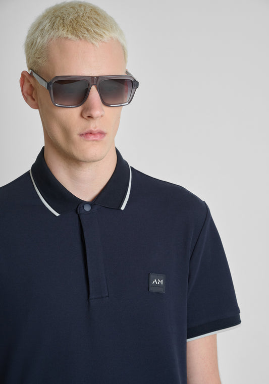 CAMISETA TIPO POLO ANTONY MORATO PARA HOMBRE COLOR AZUL KS02640FA100270