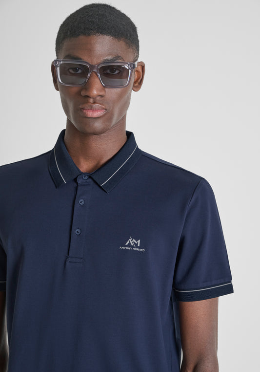 CAMISETA TIPO POLO ANTONY MORATO PARA HOMBRE COLOR AZUL KS02665FA100083