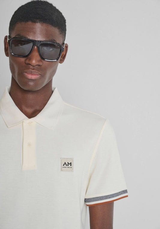 CAMISETA TIPO POLO ANTONY MORATO PARA HOMBRE COLOR BEIGE KS02647FA100270
