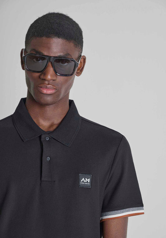 CAMISETA TIPO POLO ANTONY MORATO PARA HOMBRE COLOR NEGRO KS02647FA100270