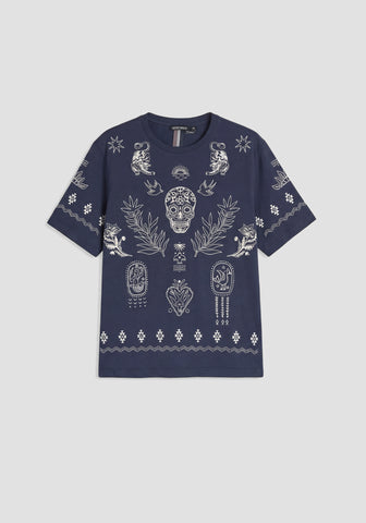 CAMISETAS ANTONY MORATO PARA HOMBRE COLOR AZUL KS02668FA100144