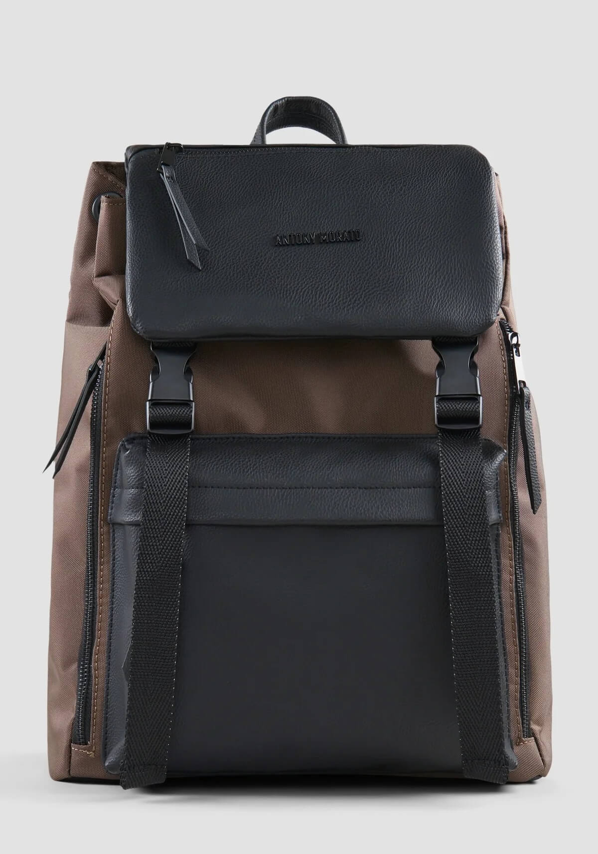 Backpack In Woven Fabric And F
