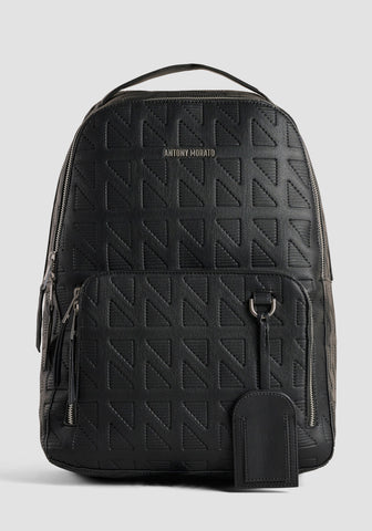 Backpack In Faux Leather Fancy