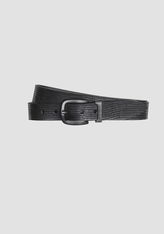 Buckle Belt H.35mm In Leather