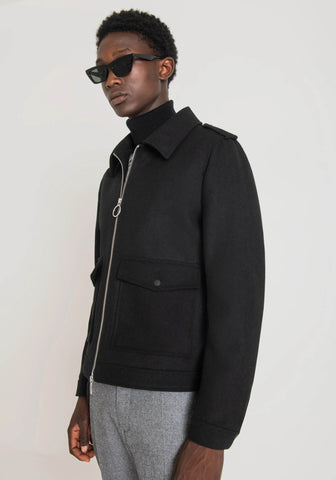 Abrigo Regular Fit En Melton