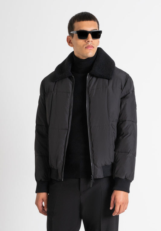 Coat Regular Fit In Techno Fab