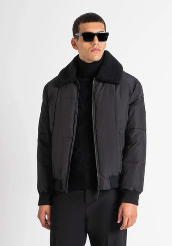 Coat Regular Fit In Techno Fab