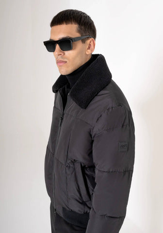 Coat Regular Fit In Techno Fab