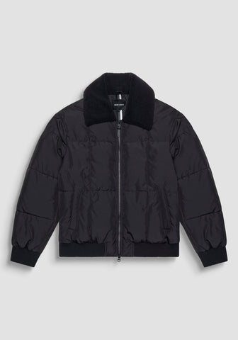 COAT REGULAR FIT IN TECHNO FAB