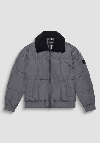 COAT REGULAR FIT IN TECHNO FAB