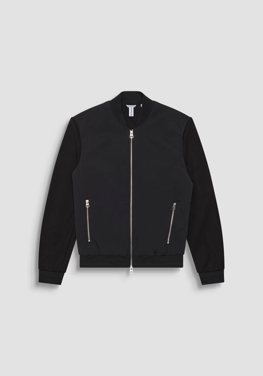 Coat Regular Fit In Dobby Tech