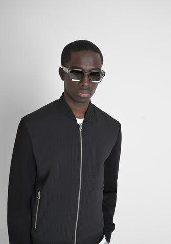 Coat Regular Fit In Dobby Tech