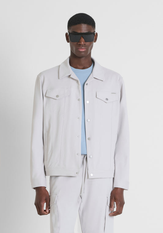 Coat Regular Fit In Cotton Ble