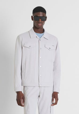 Coat Regular Fit In Cotton Ble