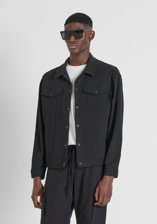 Coat Regular Fit In Cotton Ble