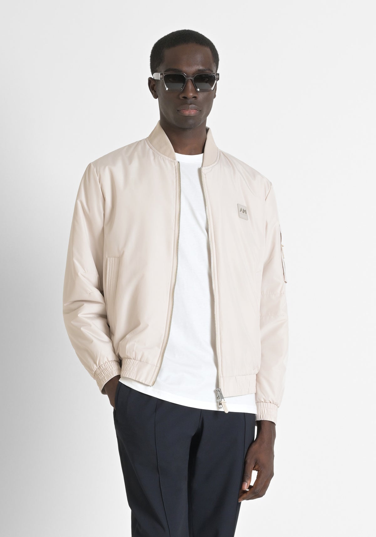 Coat Regular Fit In Techno Fab