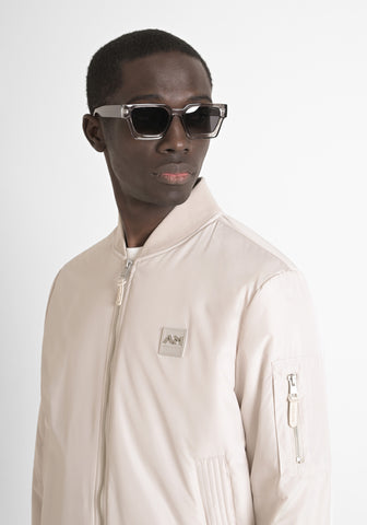 Coat Regular Fit In Techno Fab