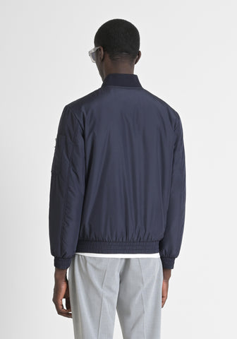 Coat Regular Fit In Techno Fab
