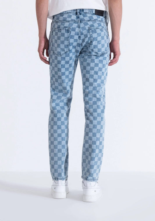 Jean de hombre Cleve Slim Straight Fit Azul
