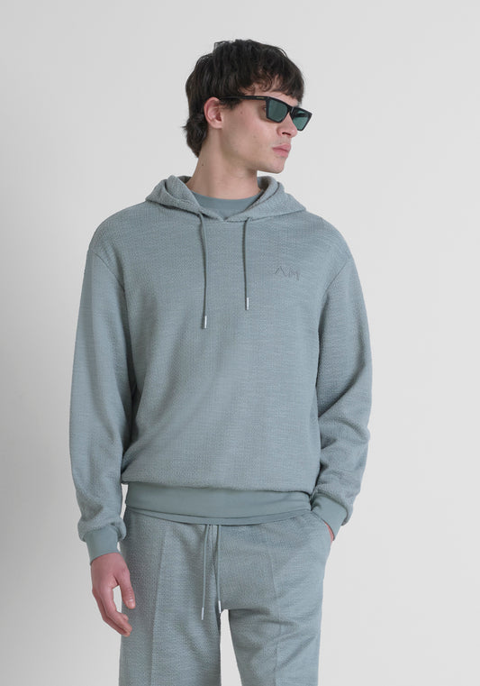Hoodie Relaxed Fit In Dobby Co