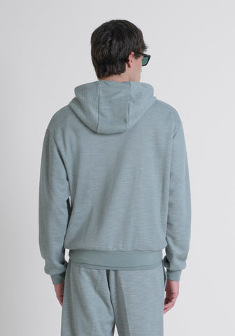 Hoodie Relaxed Fit In Dobby Co