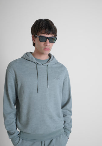 Hoodie Relaxed Fit In Dobby Co