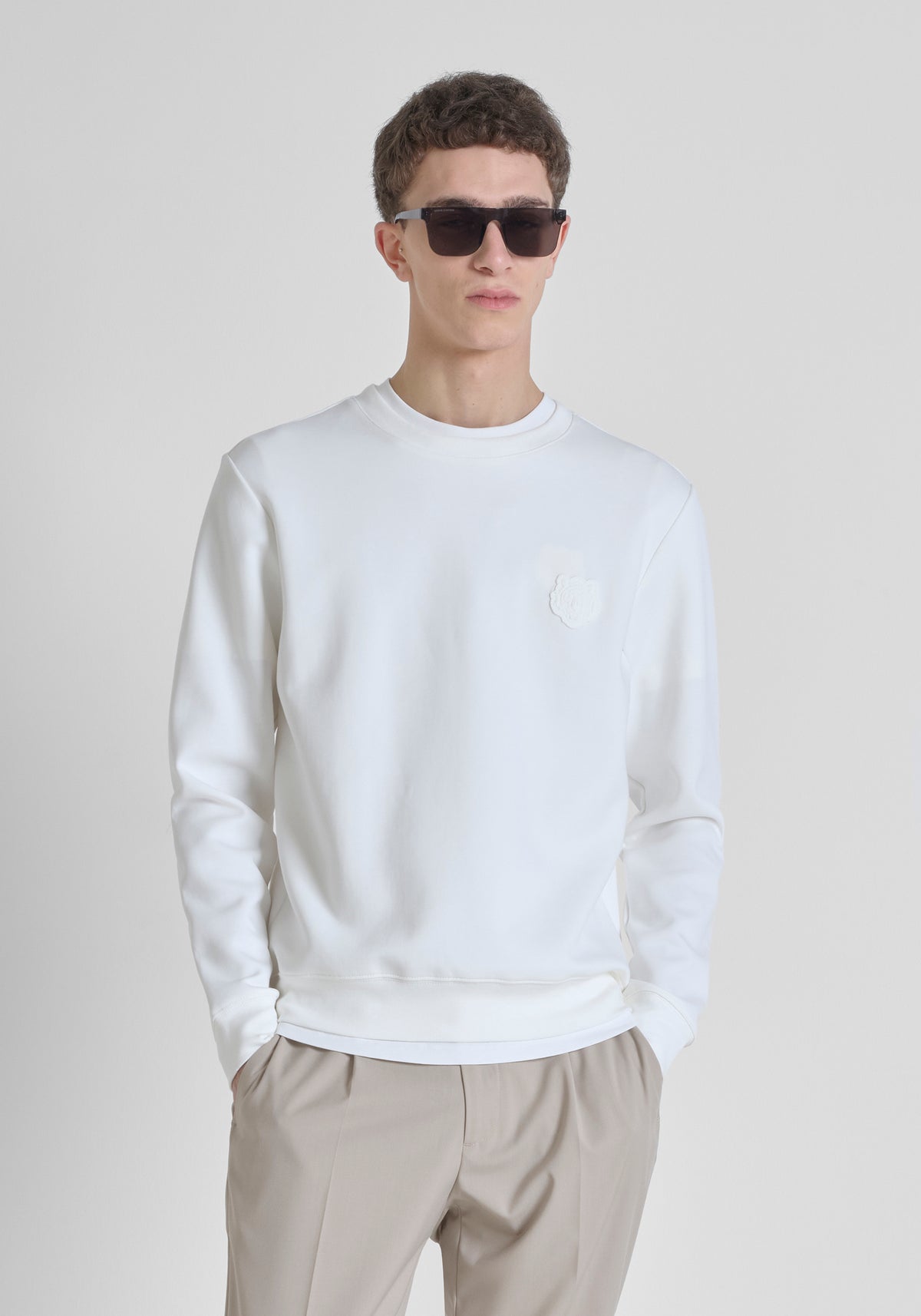 Sweatshirt Slim Fit In Interlo