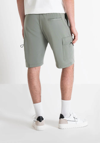 Pantaloneta para hombre de forro polar regular fit en algodón