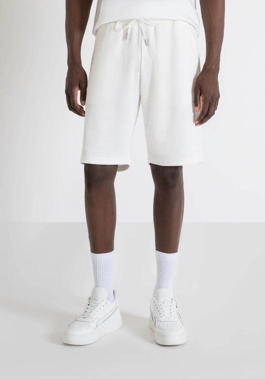 Shorts De Forro Polar Regular Fit En Algodon