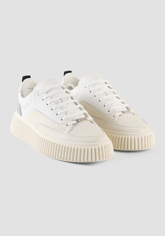Sneaker Bart In Coated Leather