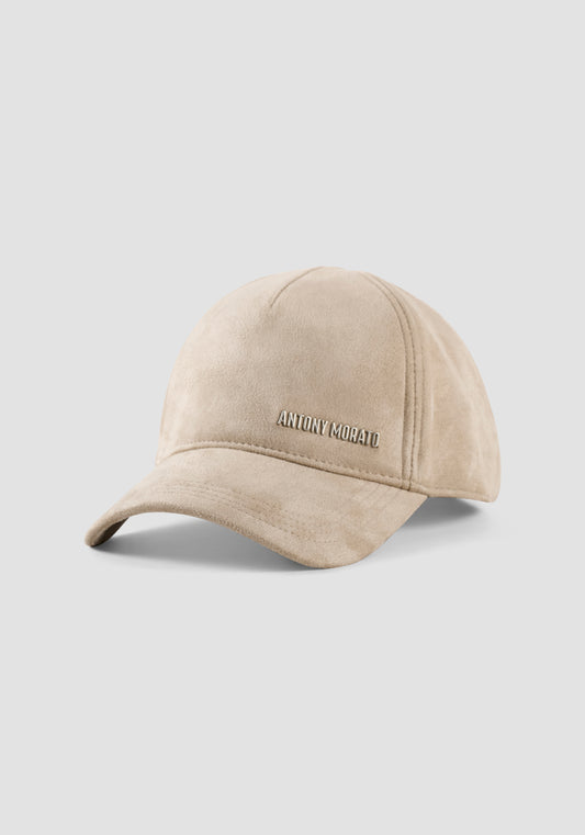 Baseball Hat In Soft Suedy Eff