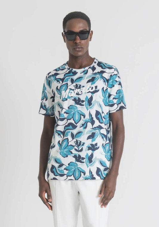 Camiseta Regular Fit En Cotone