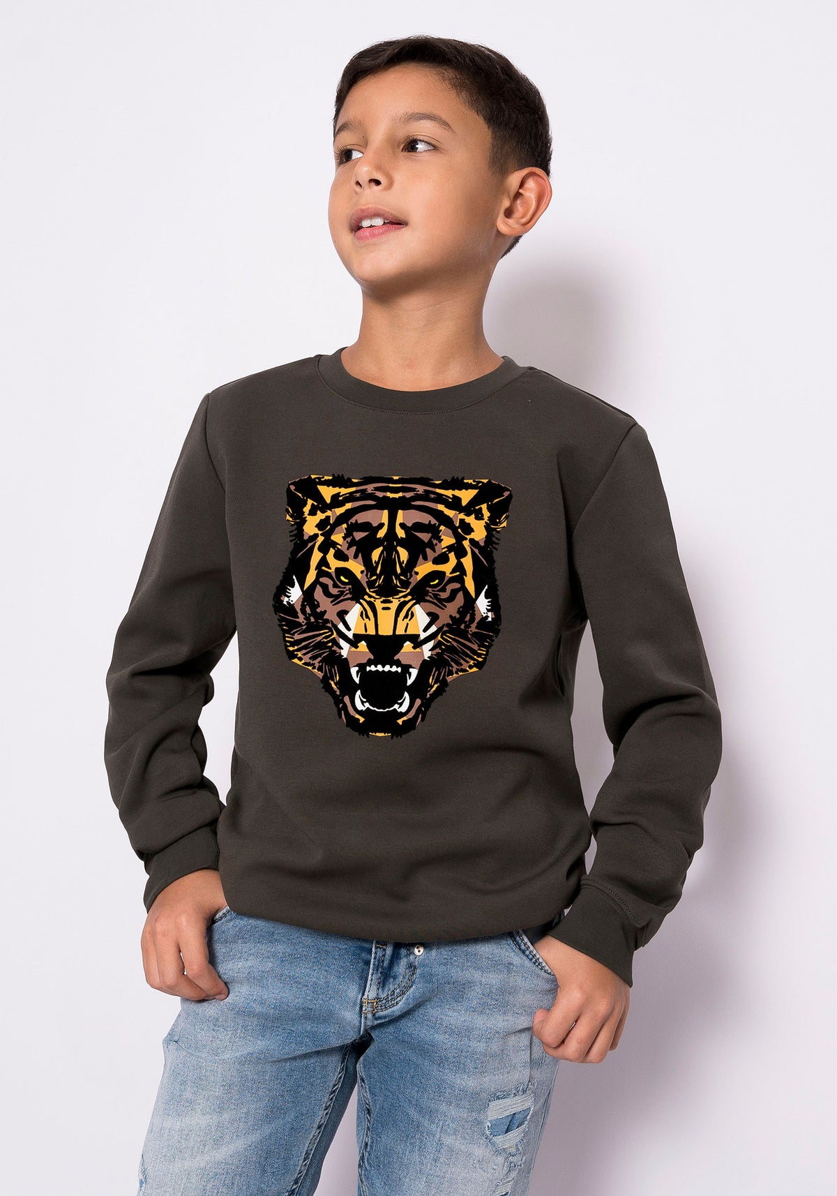 SUDADERA REGULAR FIT PARA NIÑO