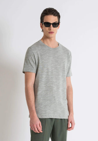 Camiseta De Corte Holgado En Slub