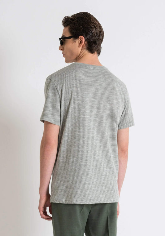 Camiseta De Corte Holgado En Slub