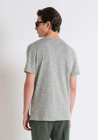 Camiseta De Corte Holgado En Slub