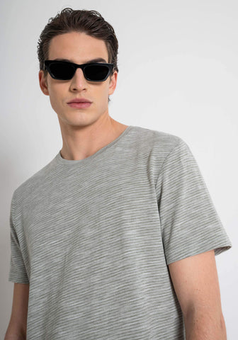 Camiseta De Corte Holgado En Slub