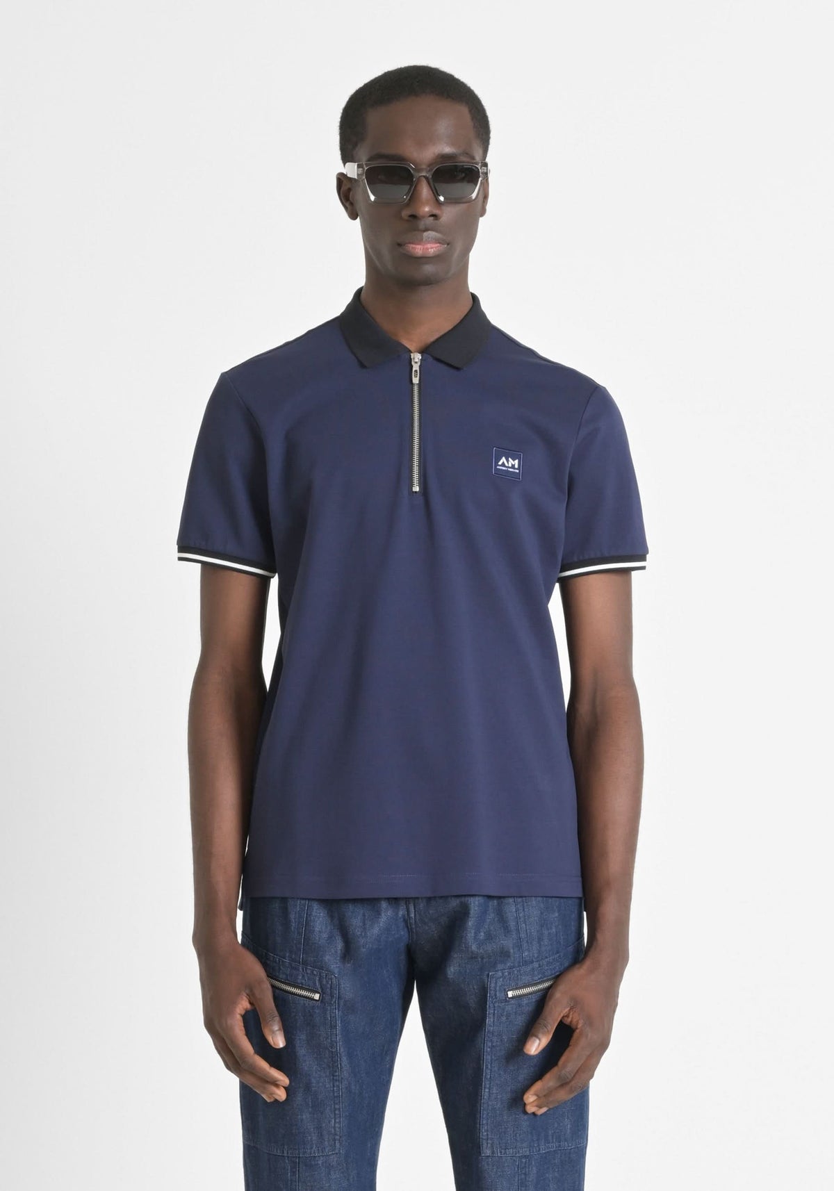 ANTONY MORATO CAMISETA TIPO POLO HOMBRE AZUL